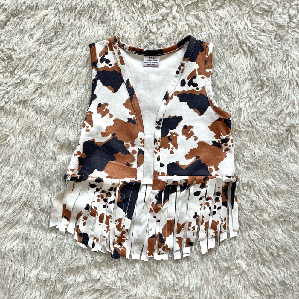 Cow Print Vest for baby